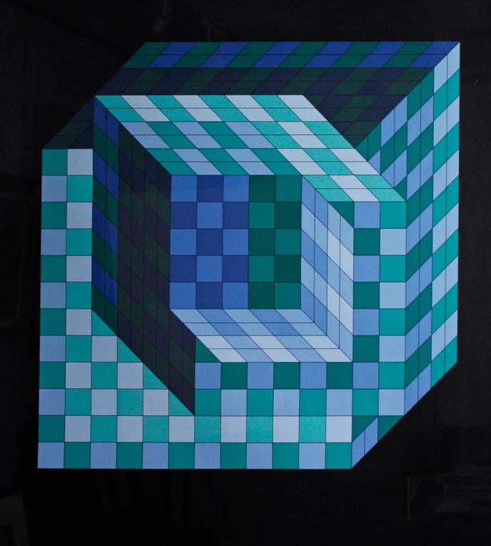 Tri-Axo par Victor Vasarely, c.1980