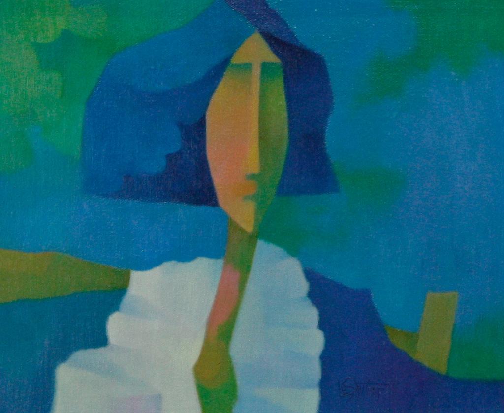 Tête bleue par Claude Le Sauteur, 1981