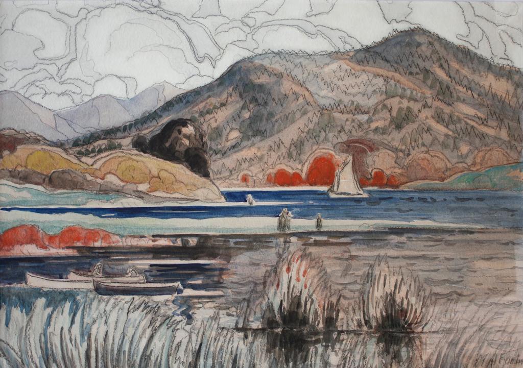 Canoeist par Marc-Aurèle Fortin